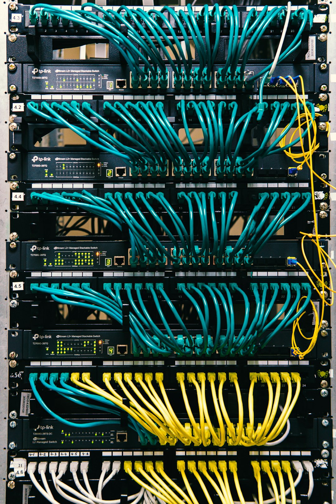 gallery-4 Server rack with structured cabling in a small business server room