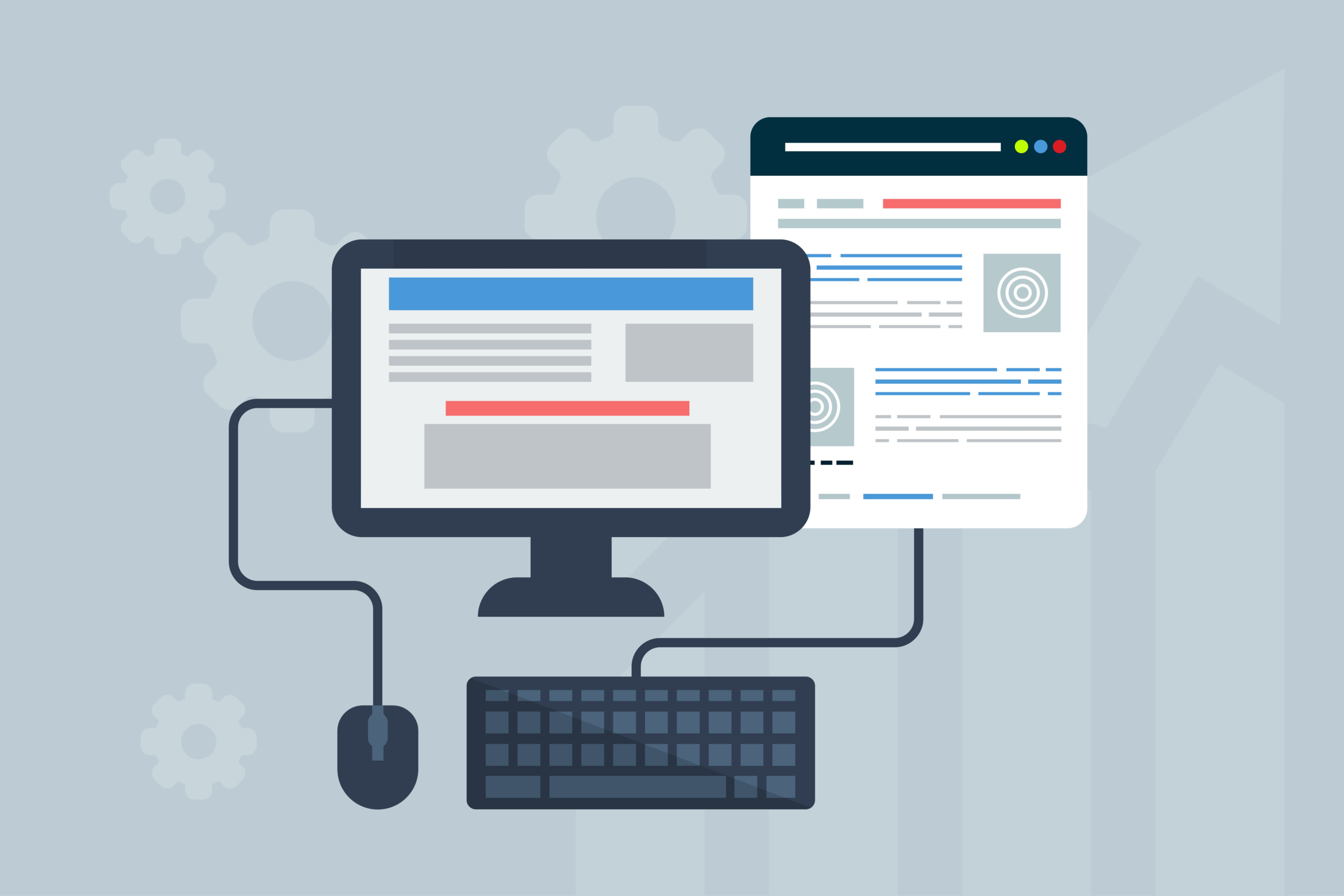 Free web design user interface website illustration